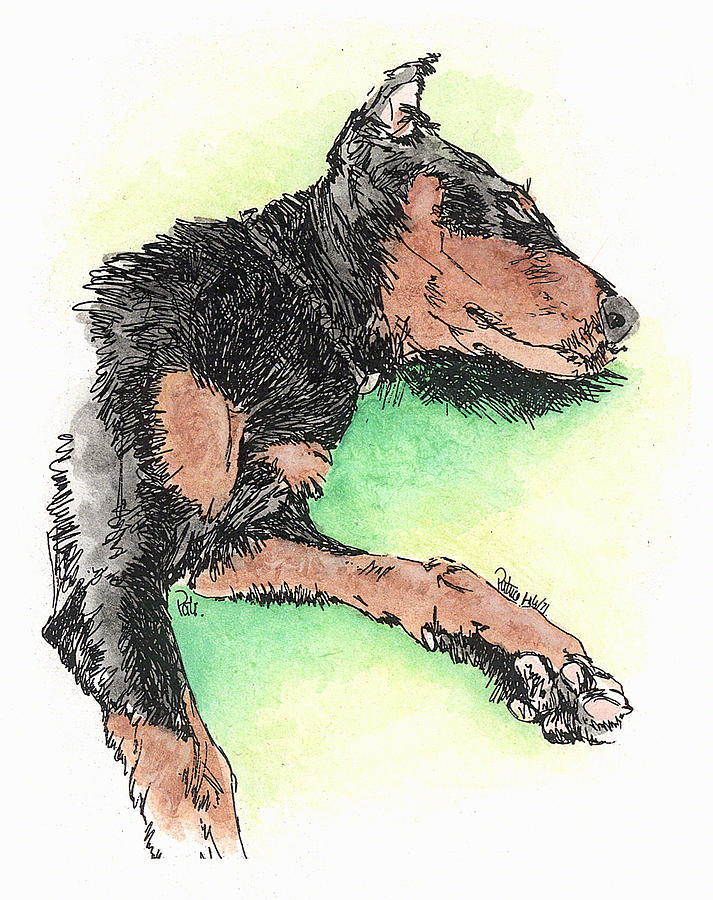 Dobe Pup #2 Painting by Patrice Clarkson