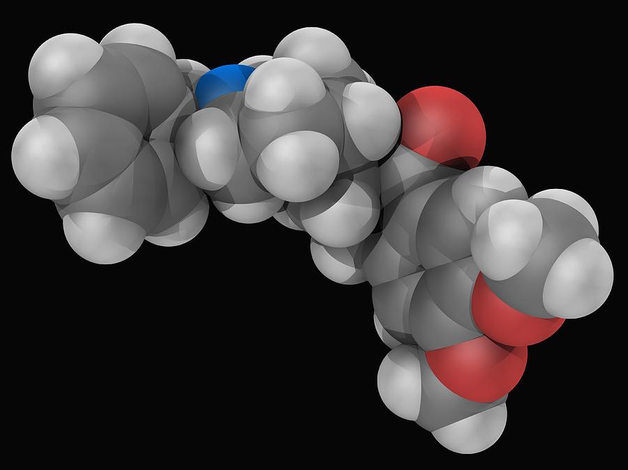 Donepezil Drug Molecule #1 Photograph by Laguna Design