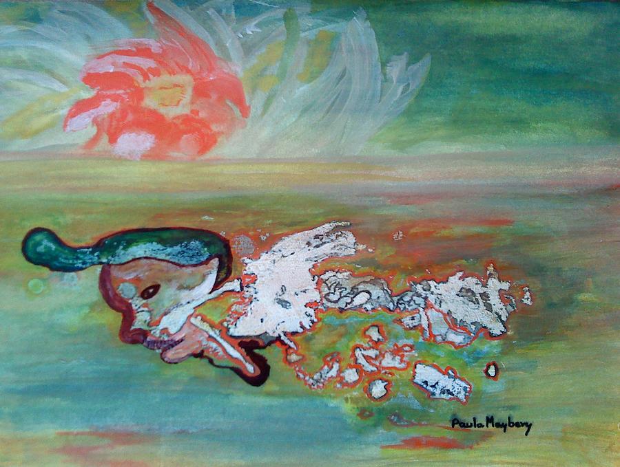 Doodlewat14 - Peace or War Painting by Paula Maybery