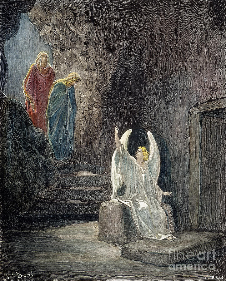 Resurrection Drawing by Gustave Dore