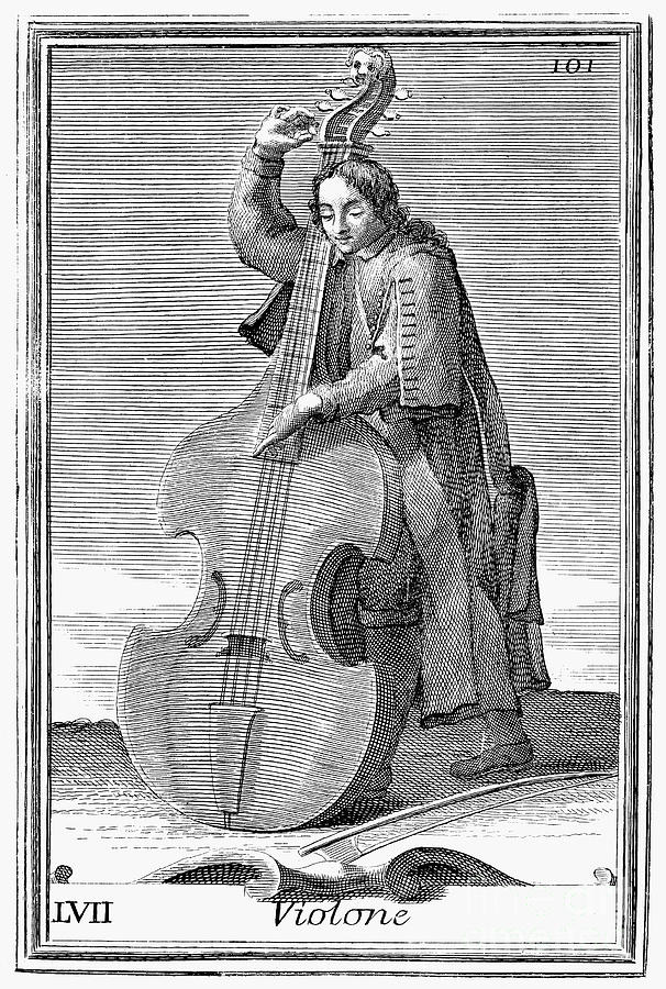 Double-bass Viol, 1723 #1 Photograph by Granger