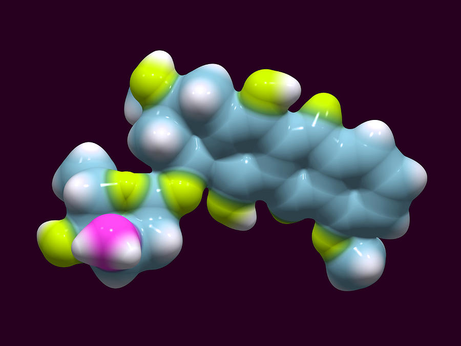 Doxorubicin Chemotherapy Drug Molecule Photograph By Dr Tim Evans