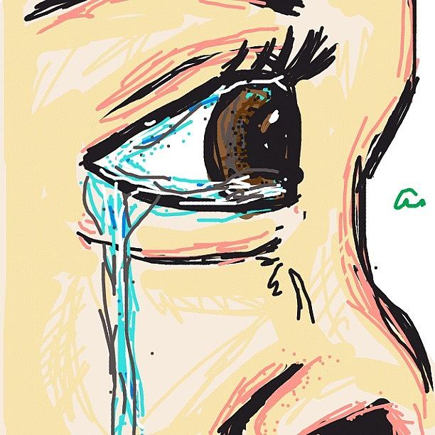 Tear Photograph - #drawsomething #drawsomethingdesign #1 by Kidface Anbessa-Ebanks