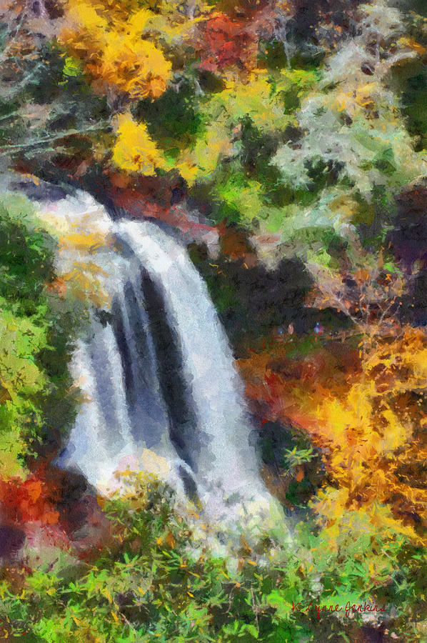 Dry Falls #1 Painting by Lynne Jenkins