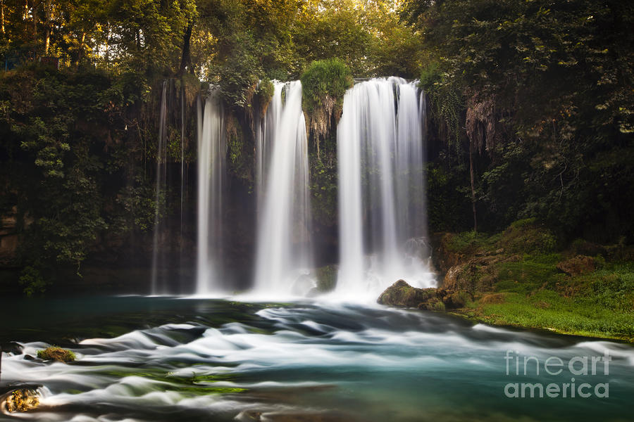 Duden Waterfalls Pastel by Andre Goncalves | Fine Art America