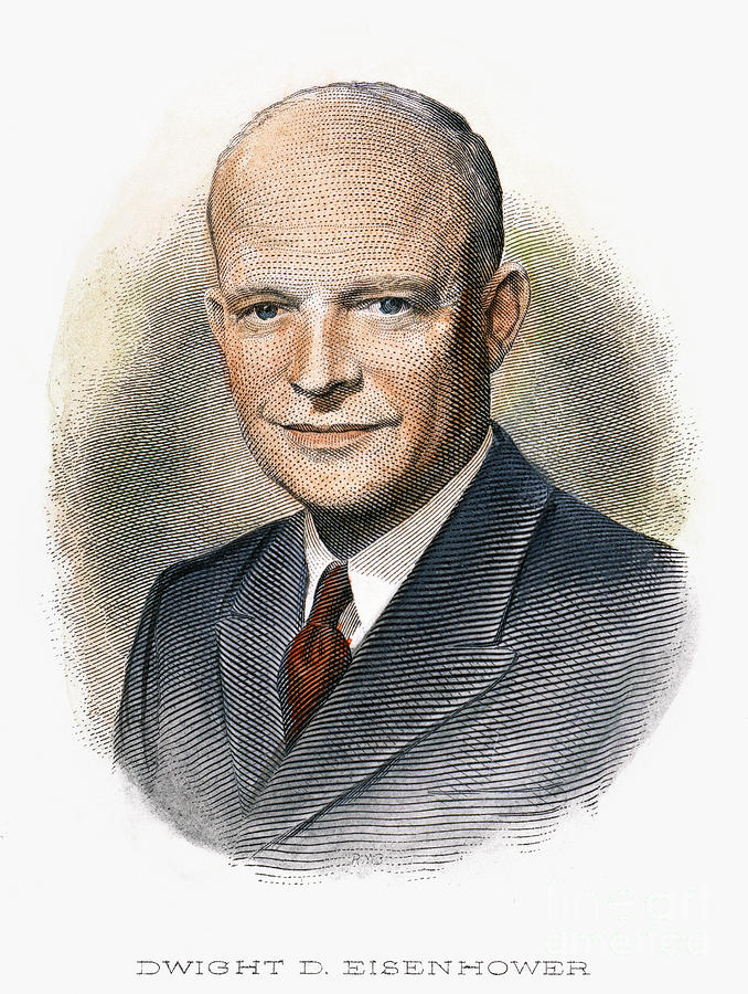 Dwight D. Eisenhower #2 Drawing by Granger