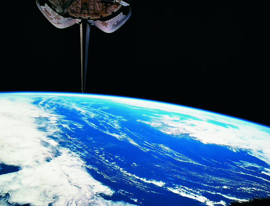 Earth Viewed From The Space Shuttle #1 Photograph by Stockbyte