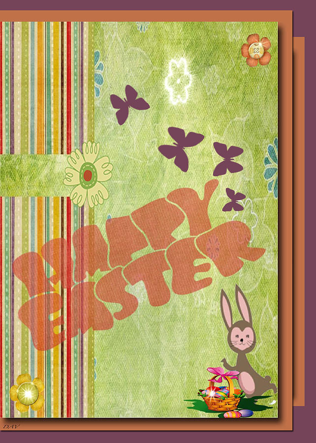 Easter Card #1 Mixed Media by Debra     Vatalaro