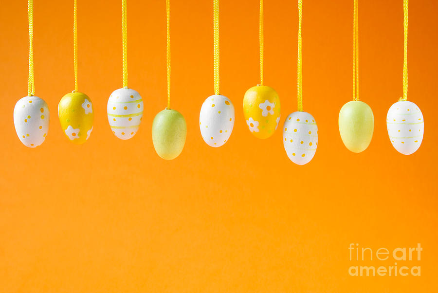 Easter Photograph - Easter egg decorations #1 by Kati Finell