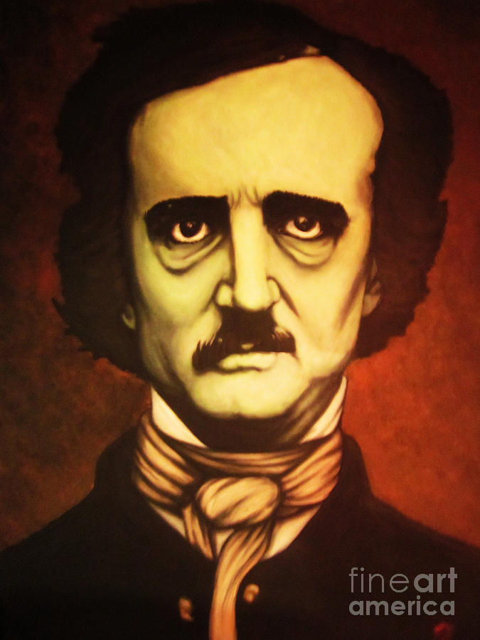 Edgar Allan Poe Painting by Justin Coffman