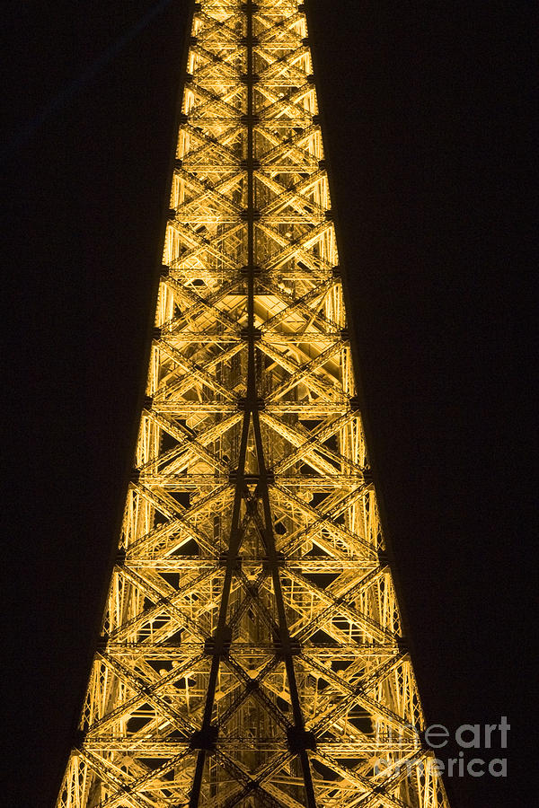 Eiffel tower by night detail #1 Photograph by Fabrizio Ruggeri