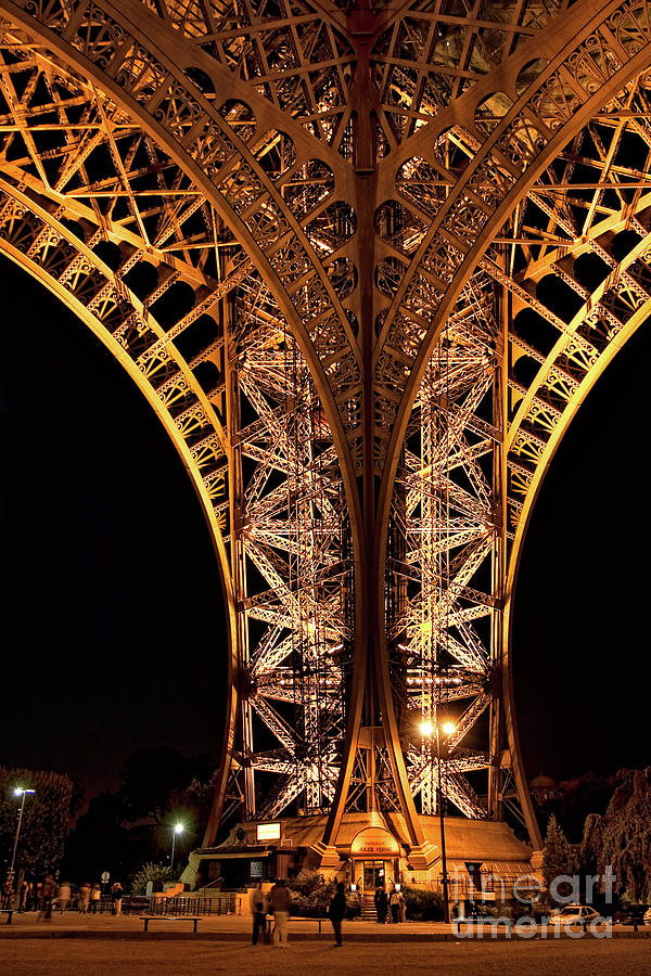 Eiffel Tower at night Photograph by Joerg Lingnau