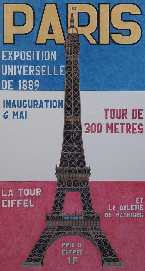 Eiffel Tower Drawing By Marc Yench 