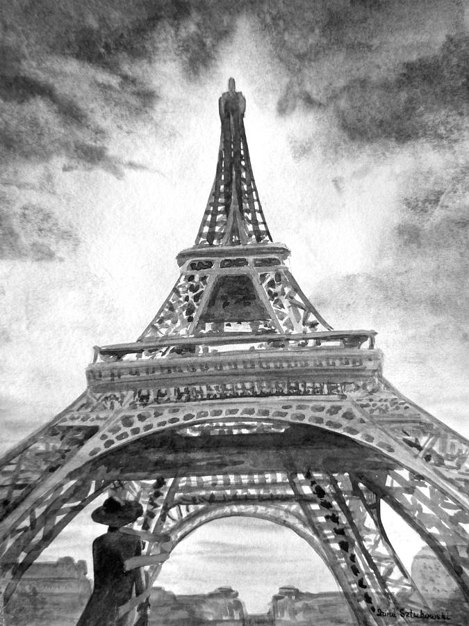 Eiffel Tower Paris France #5 Painting by Irina Sztukowski