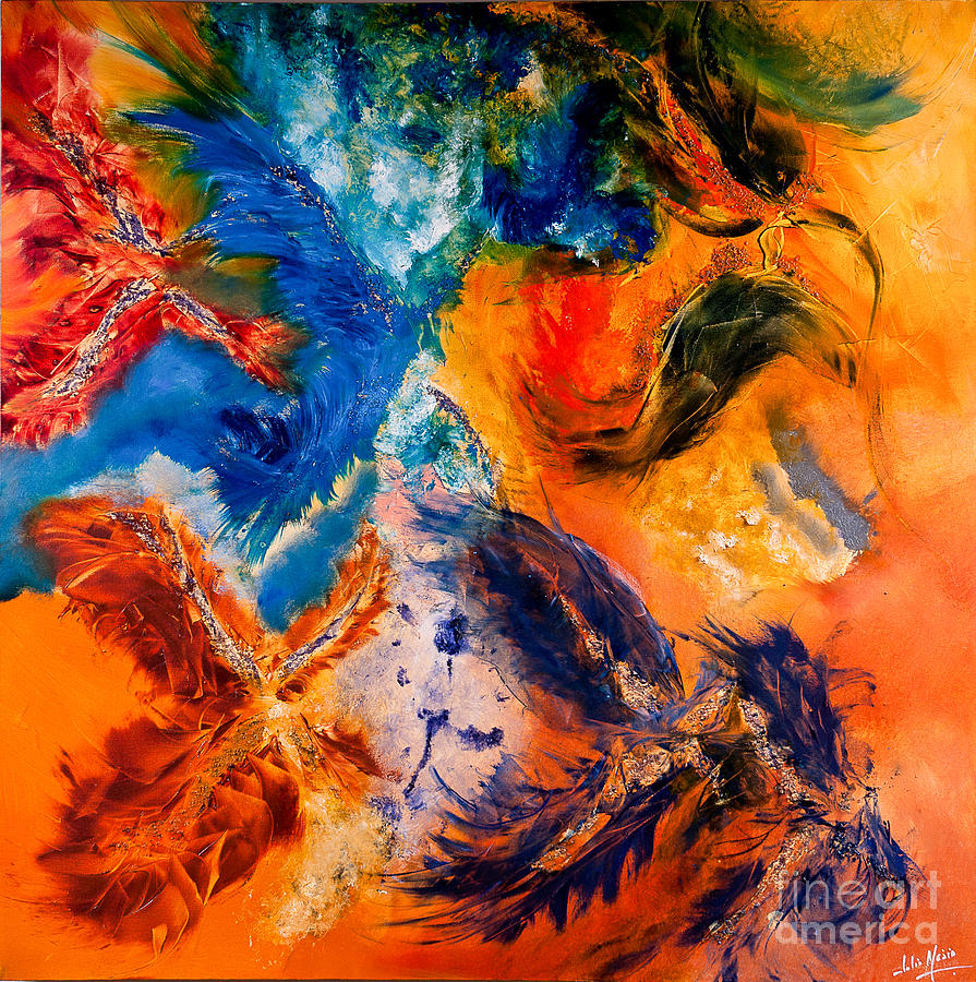 Abstract Painting - El Gallo #1 by Julio Mejia