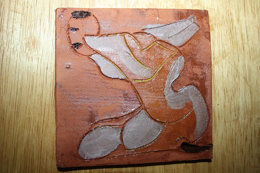 Elise - tile #1 Ceramic Art by Gloria Ssali