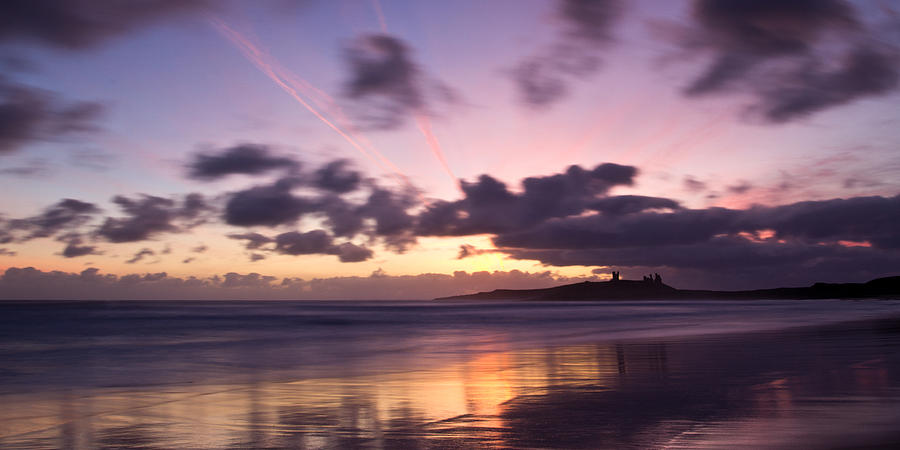 Castle Photograph - Embleton Bay Sunrise #1 by David Pringle