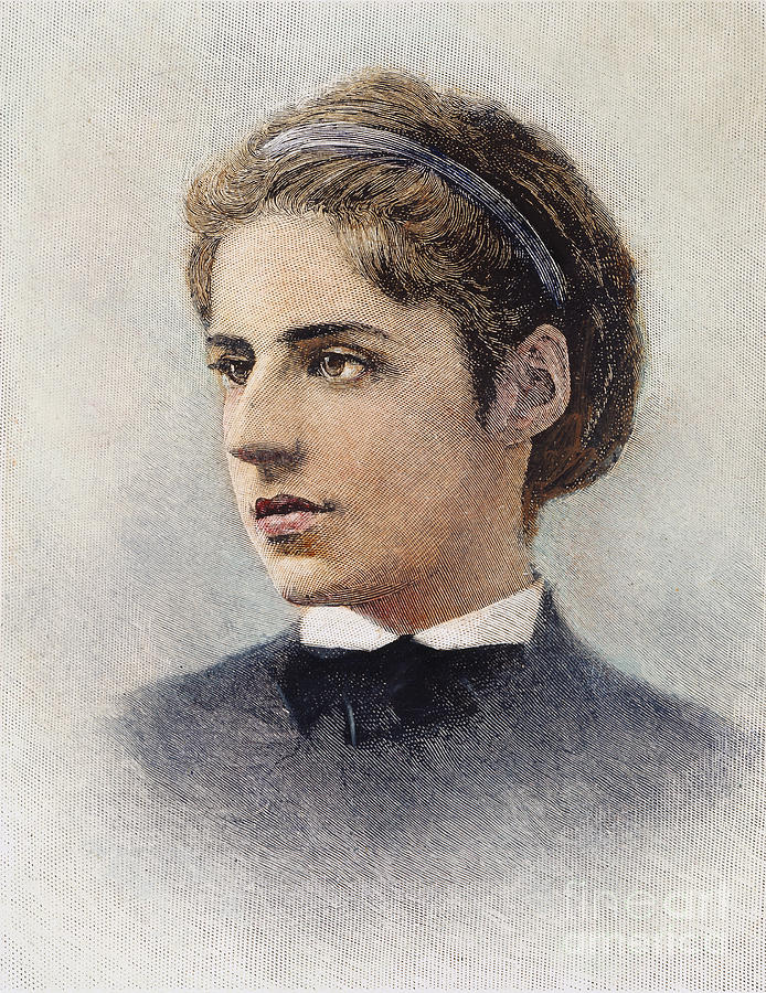 Emma Lazarus Drawing by Granger