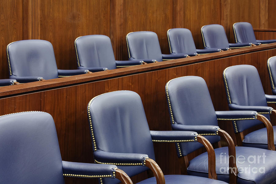 Empty Jury Seats In Courtroom Photograph By Jeremy Woodhouse