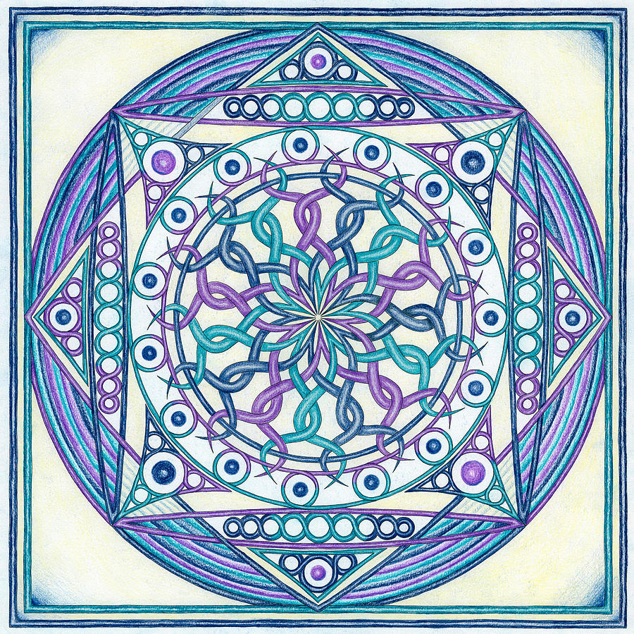 Nirvana Drawing - Eternity Mandala #1 by Hakon Soreide