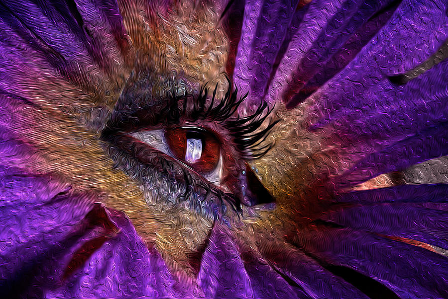 Eye Flower #1 Digital Art by Prince Andre Faubert