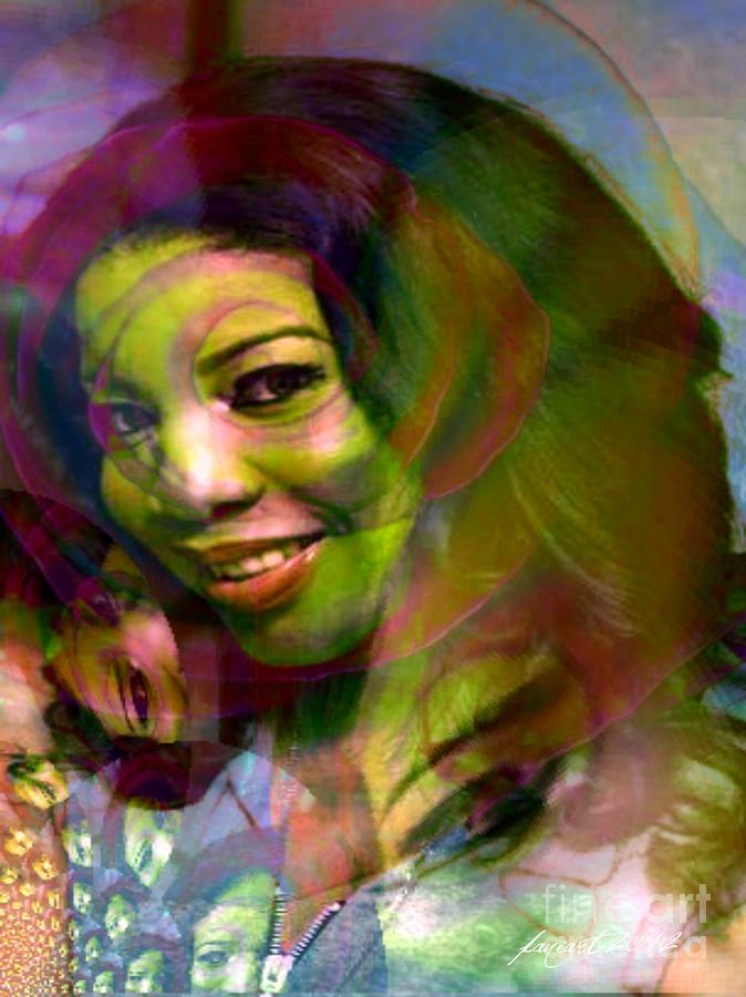 Movie Mixed Media - Eyes Of Nigeria - Mona Lisa #1 by Fania Simon