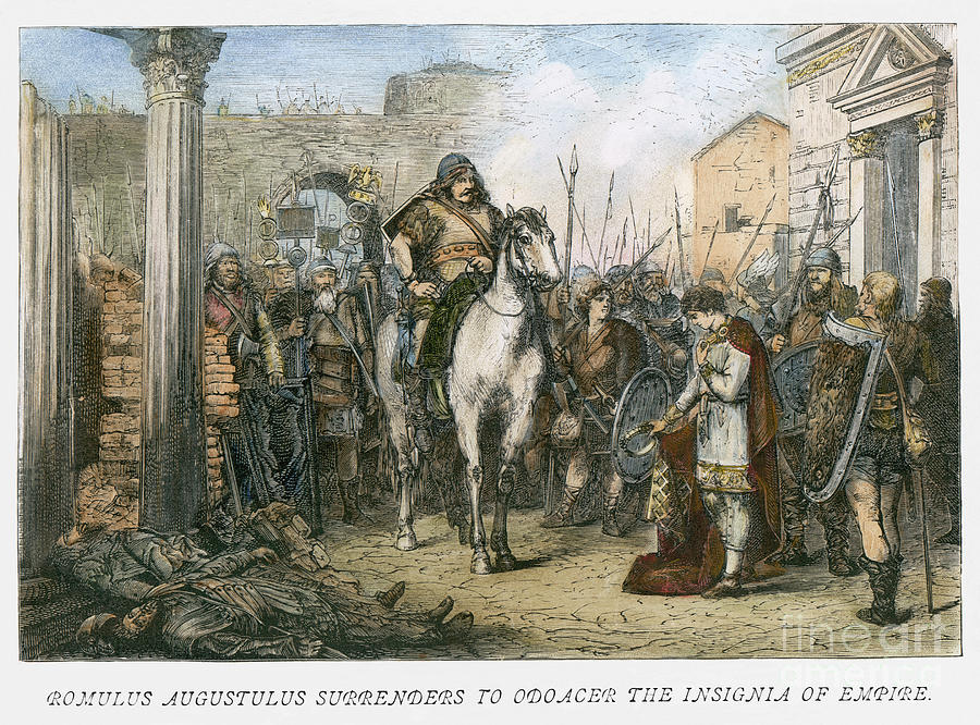 Fall Of Rome, 476 Drawing by Granger Fine Art America