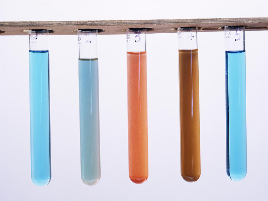 Chemistry Photograph - Fehlings Test For Sugars #1 by Andrew Lambert Photography