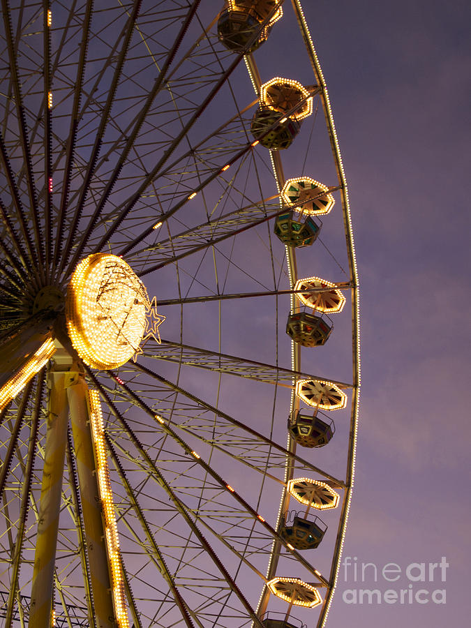 Wheels Photograph - Ferris wheel #1 by Bernard Jaubert