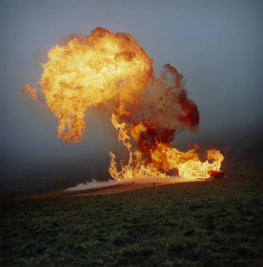 Fireball From Liquid Petroleum Gas Explosion Photograph by Crown