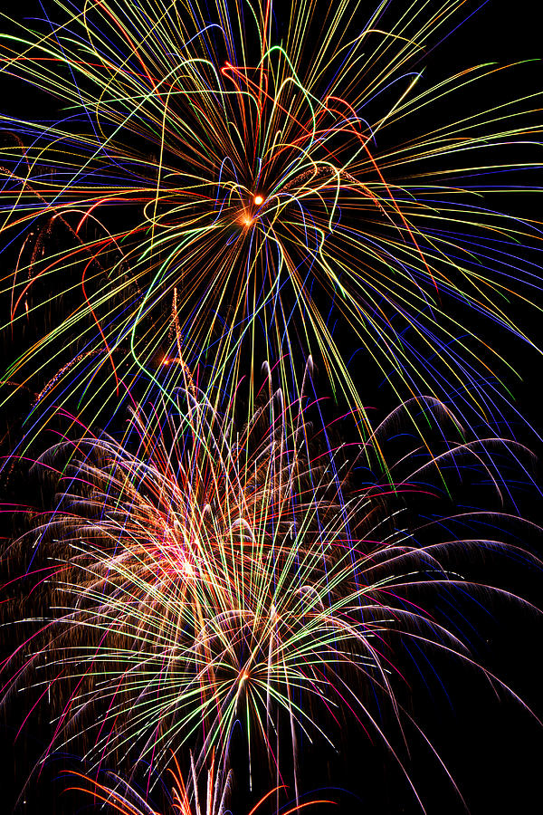 Independence Day Photograph - Fireworks Celebration #3 by Garry Gay