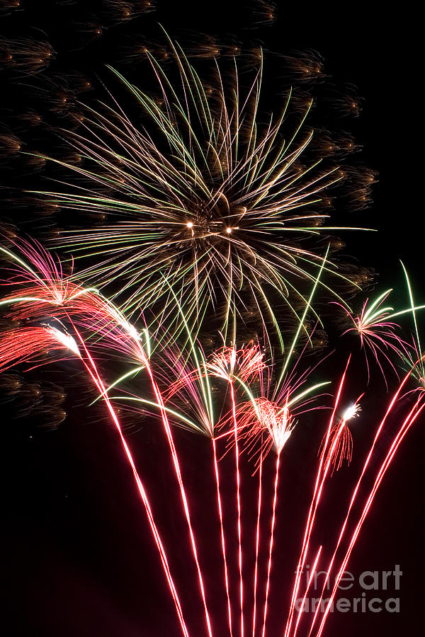 Fireworks #1 Photograph by Cindy Singleton
