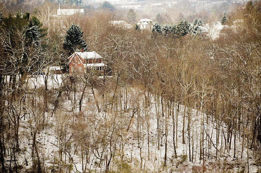 First Snow Morgantown West Virginia Photograph by Russ Meseroll