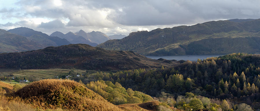Five Sisters from above Loch Alsh #1 Photograph by Gary Eason