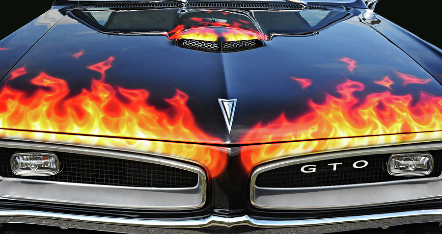Flaming GTO #1 Photograph by Dave Mills