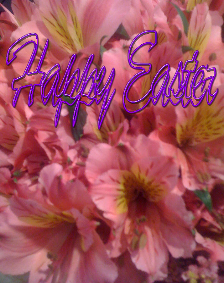 Floral Easter Card #1 Photograph by Debra     Vatalaro
