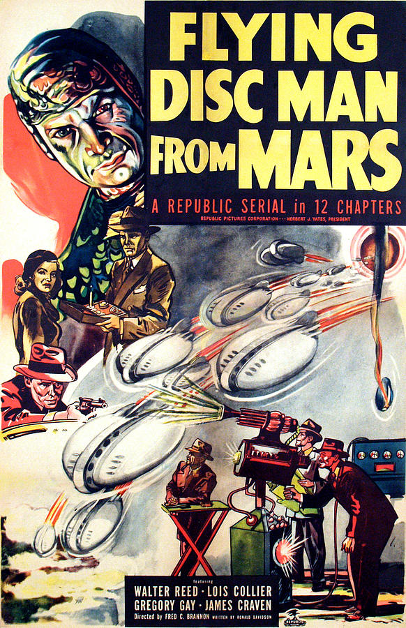 Movie Photograph - Flying Disc Man From Mars, 1950 #1 by Everett