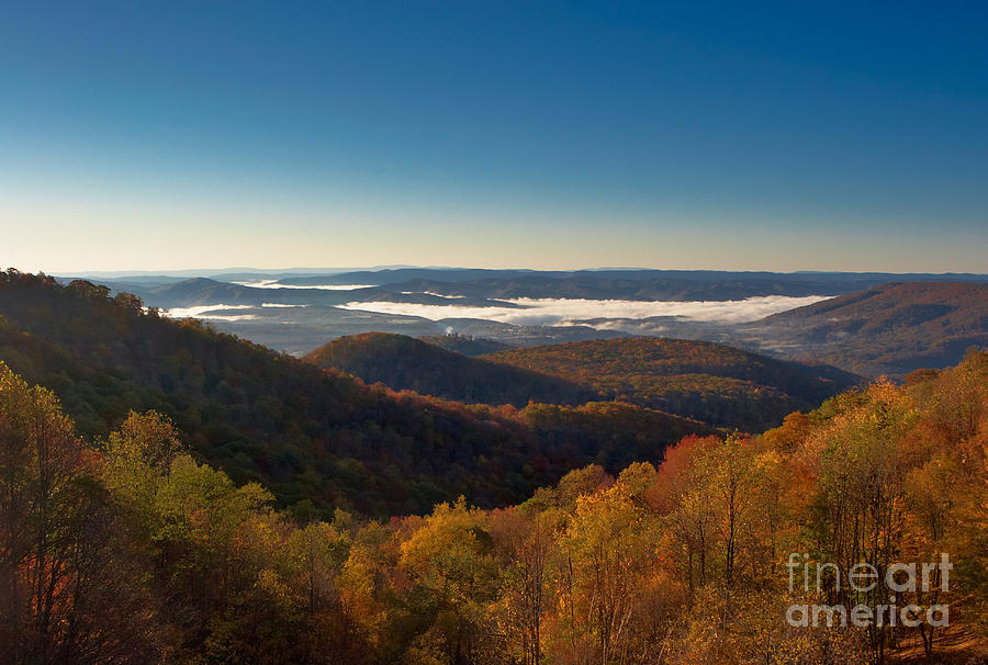 Mountain Photograph - Fog in the Alleghenys #1 by Susan Isakson