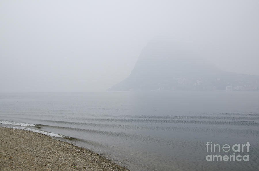 Foggy lake #1 Photograph by Mats Silvan