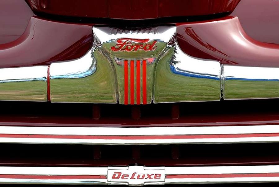 Ford Photograph - Ford emblem #1 by David Campione