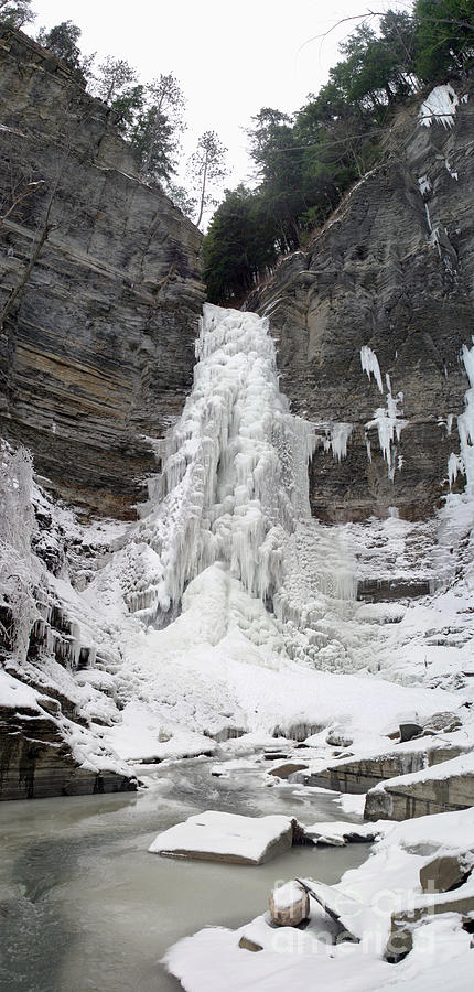 Frozen Waterfall #1 Photograph by Ted Kinsman