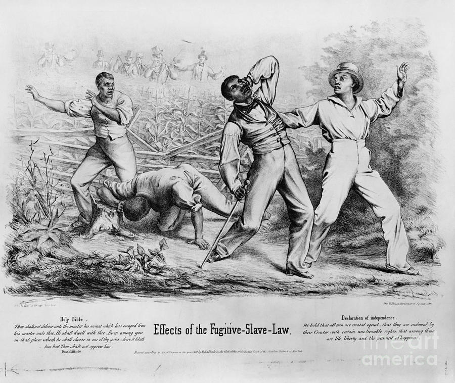 Historical Photograph - Fugitive Slave Law #1 by Photo Researchers