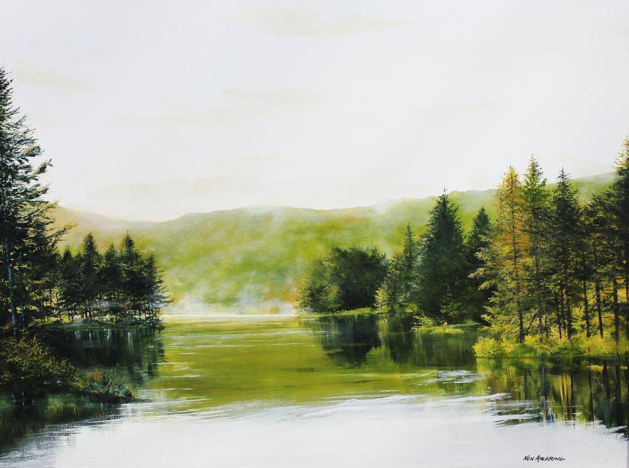 Landscape Painting - Gale Meadow Pond #1 by Ken Ahlering