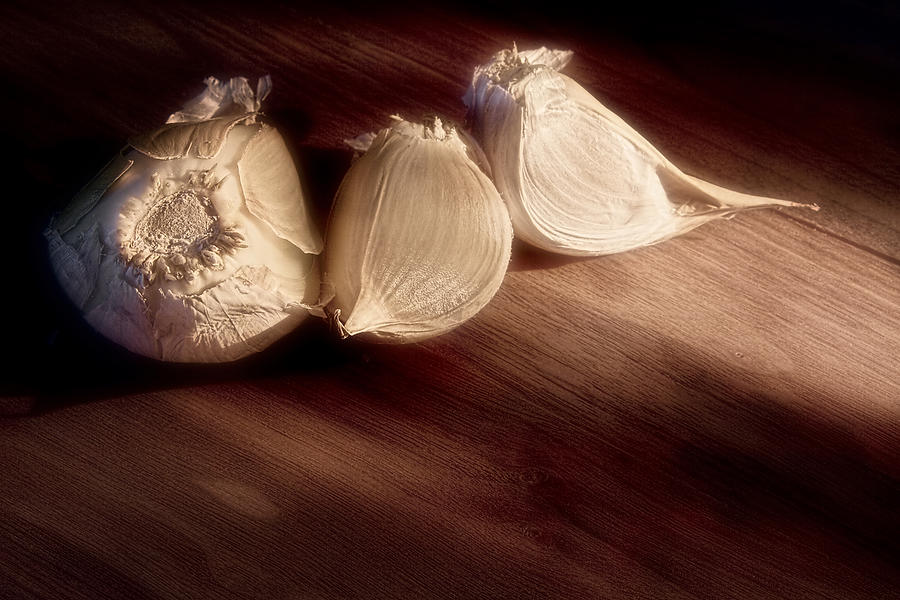 Seasons Photograph - Garlic Cloves #1 by Tom Mc Nemar