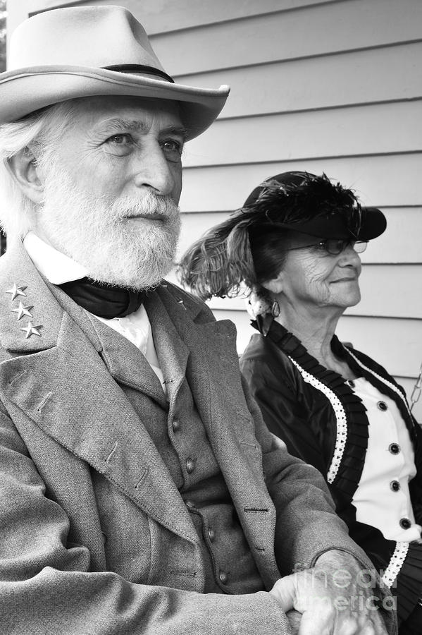 Actor Photograph - General Lee and Mary Custis Lee #1 by Thomas R Fletcher