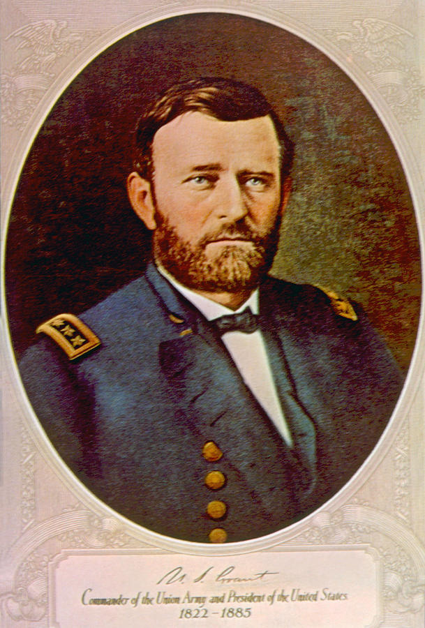 Portrait Photograph - General Ulysses S. Grant 1822-1885 #1 by Everett