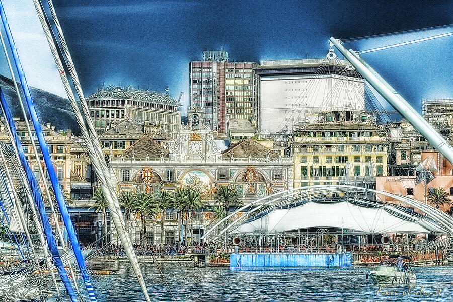 GENOVA Expo area with Saint George building #1 Photograph by Enrico Pelos