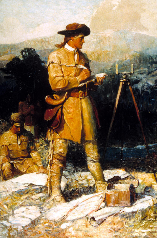 Historical Photograph - George Washington As A Young Surveyor #1 by Everett