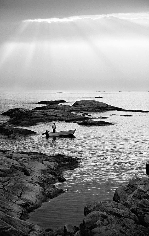 Georgian Bay fishing #1 Photograph by John Bartosik