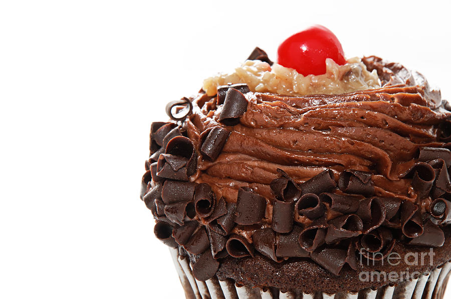 German Chocolate Cupcake 2 Photograph by Andee Design